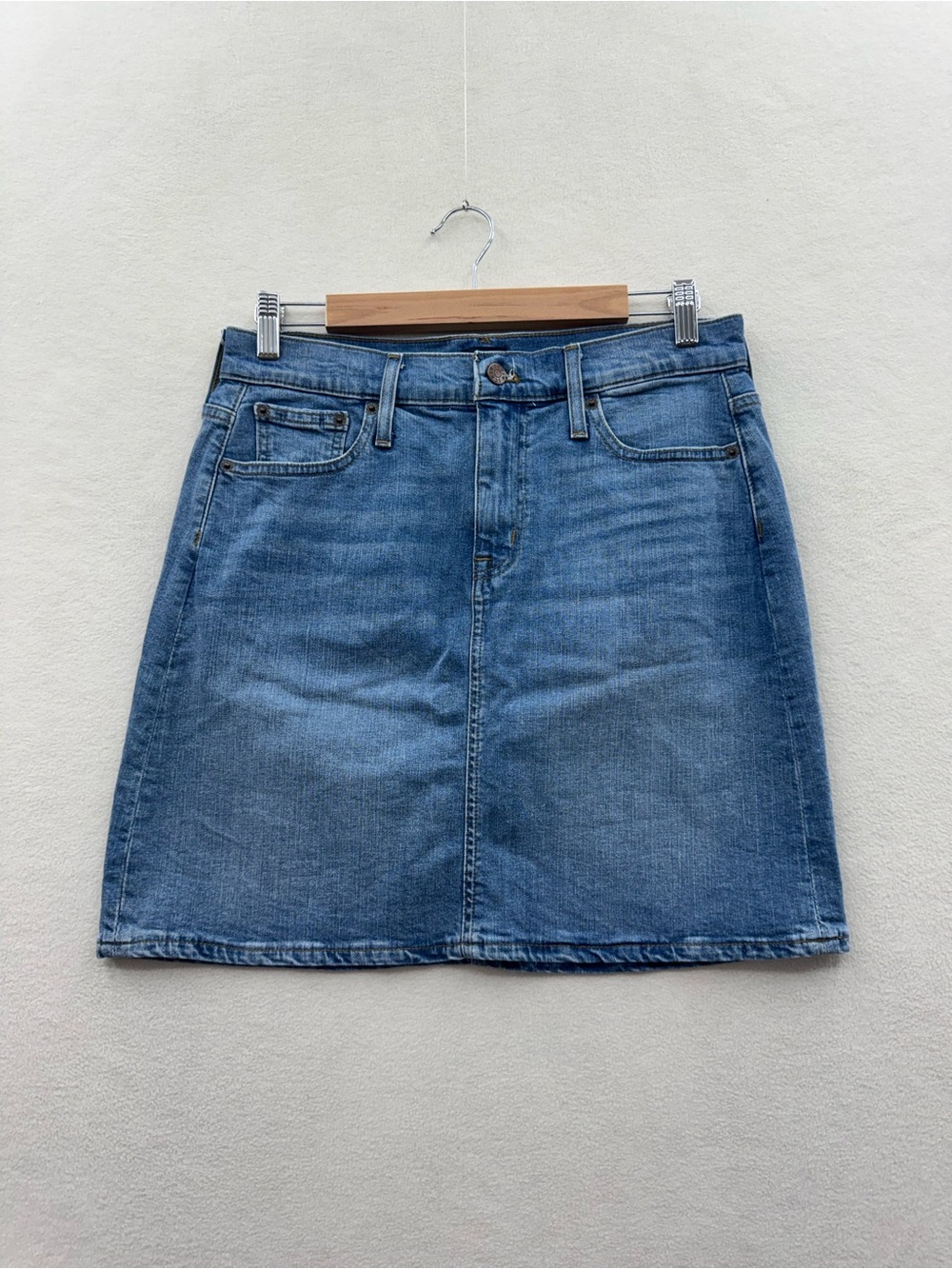 J. Crew Women’s 4 Denim Pencil Skirt Stretch Denim Blue